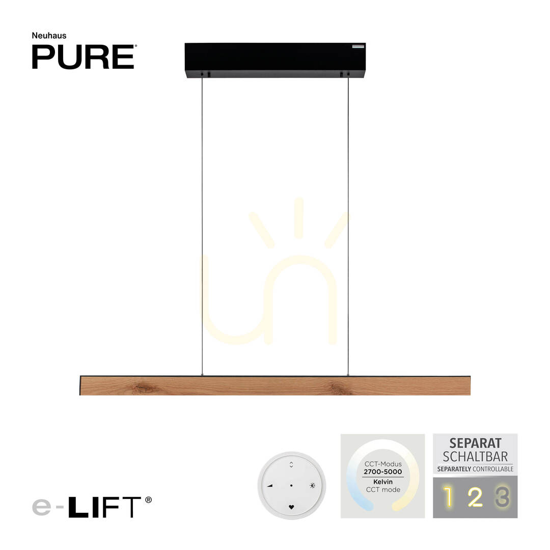 View PURE E-MOTION 2570-79 Black 2xLED Pendant Light PURE E-MOTION 2570-79 Black 2xLED Pendant Light
