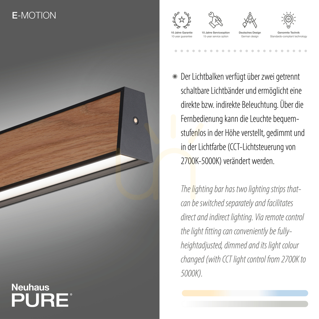 Show PURE E-MOTION 2570-79 Black 2xLED Pendant Light PURE E-MOTION 2570-79 Black 2xLED Pendant Light