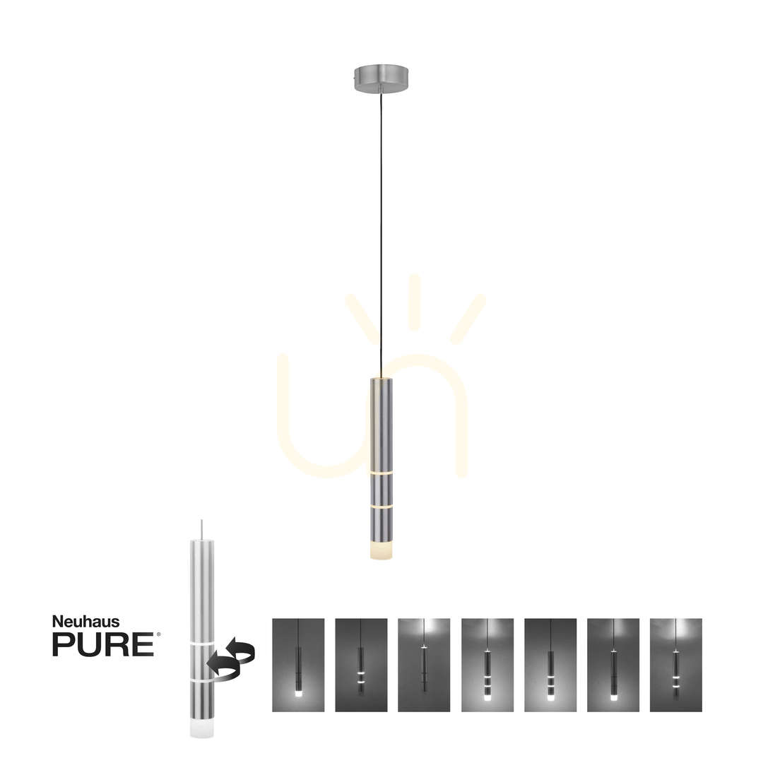View PURE-VEGA 2211-95 Silver 4xLED Pendant Light PURE-VEGA 2211-95 Silver 4xLED Pendant Light