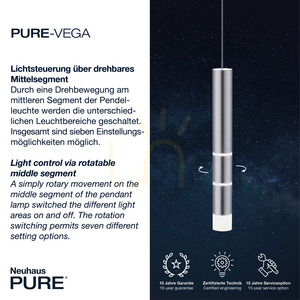 PURE-VEGA 2211-95 Silver 4xLED Pendant Light 3 PURE-VEGA 2211-95 Silver 4xLED Pendant Light small 3