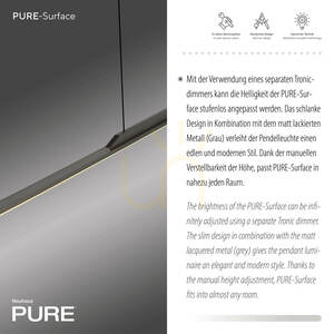 PURE SURFACE 2301-15 Gray 1xLED Pendant Light 3 PURE SURFACE 2301-15 Gray 1xLED Pendant Light small 3