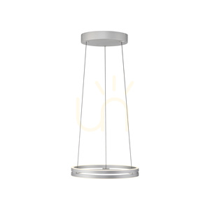 Paul Neuhaus PURE E-Loop 2550-95 silver 2xLED pendant light, electrically height adjustable small 16
