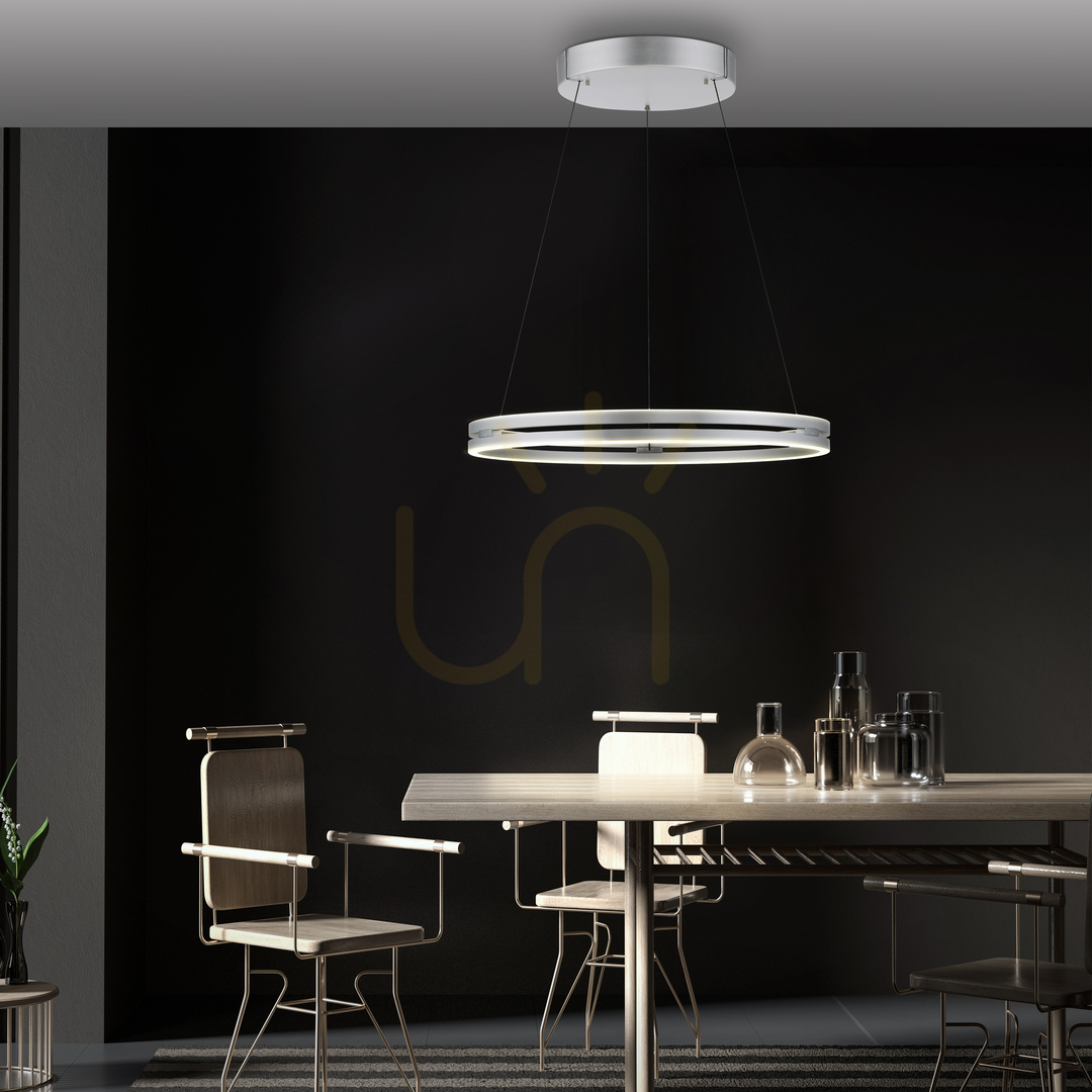Preview PUREE-LOOP 2551-95 Silver 2xLED Pendant Light PUREE-LOOP 2551-95 Silver 2xLED Pendant Light