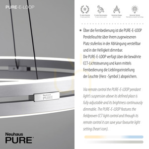 PUREE-LOOP 2551-95 Silver 2xLED Pendant Light 4 PUREE-LOOP 2551-95 Silver 2xLED Pendant Light small 4