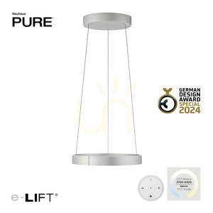 PURE E-CLIPSE 2560-95 Silver 2xLED Pendant Light 1 PURE E-CLIPSE 2560-95 Silver 2xLED Pendant Light small 1