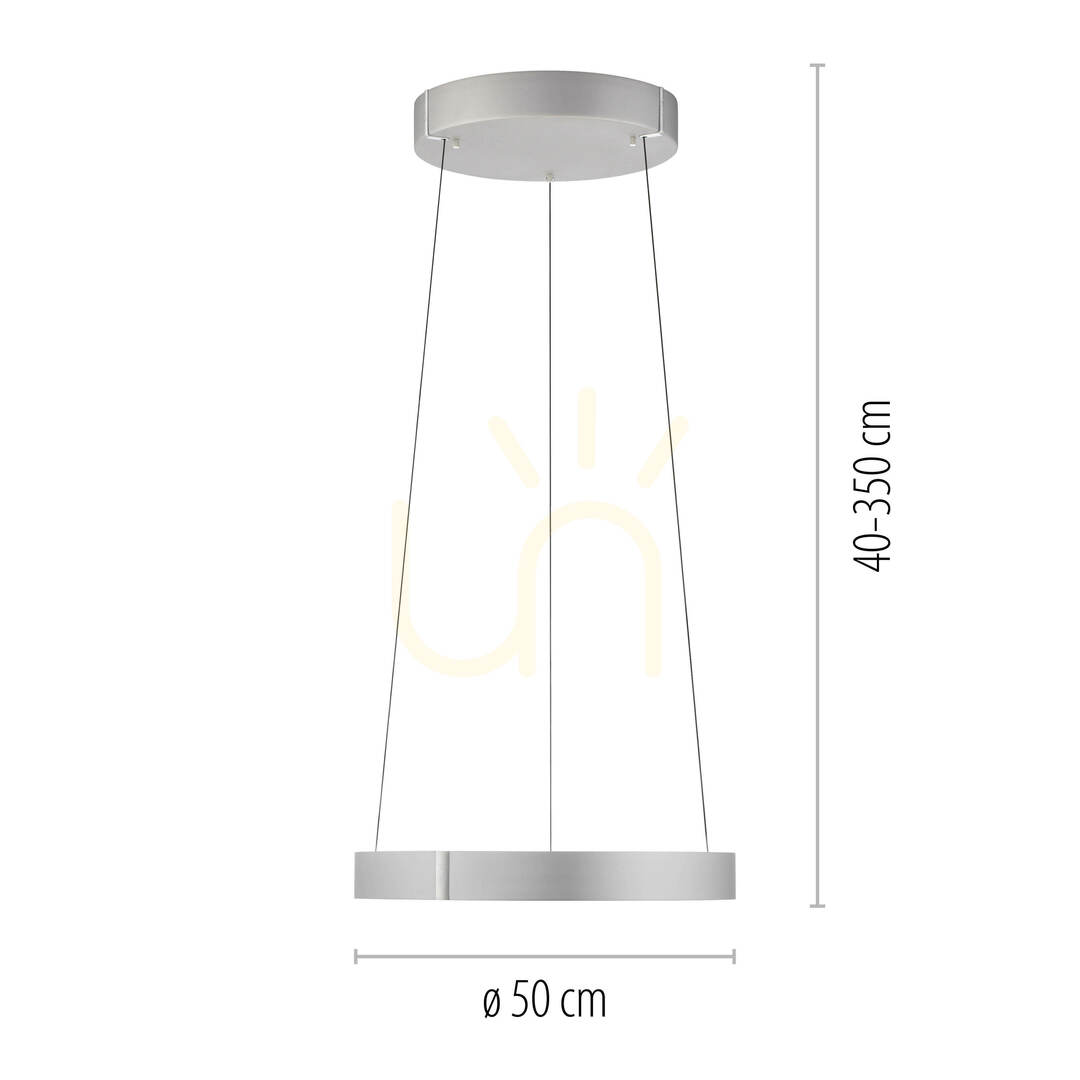 Preview PURE E-CLIPSE 2560-95 Silver 2xLED Pendant Light PURE E-CLIPSE 2560-95 Silver 2xLED Pendant Light