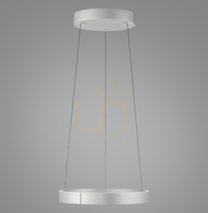PURE E-CLIPSE 2560-95 Silver 2xLED Pendant Light 0 PURE E-CLIPSE 2560-95 Silver 2xLED Pendant Light small 0