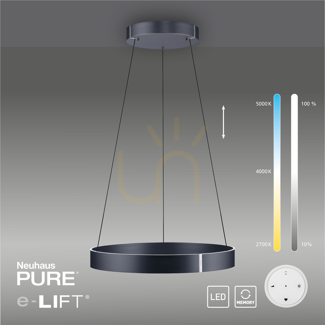 Preview PURE E-CLIPSE 2561-15 Gray 2xLED Pendant Light PURE E-CLIPSE 2561-15 Gray 2xLED Pendant Light