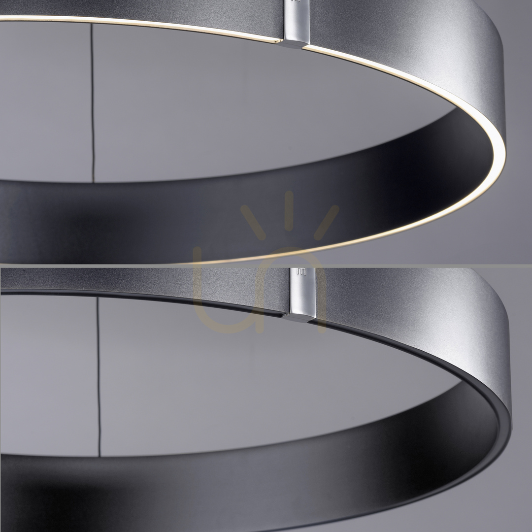 Show PURE E-CLIPSE 2561-15 Gray 2xLED Pendant Light PURE E-CLIPSE 2561-15 Gray 2xLED Pendant Light
