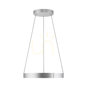 PURE E-CLIPSE 2561-95 Silver 2xLED Pendant Light small 16