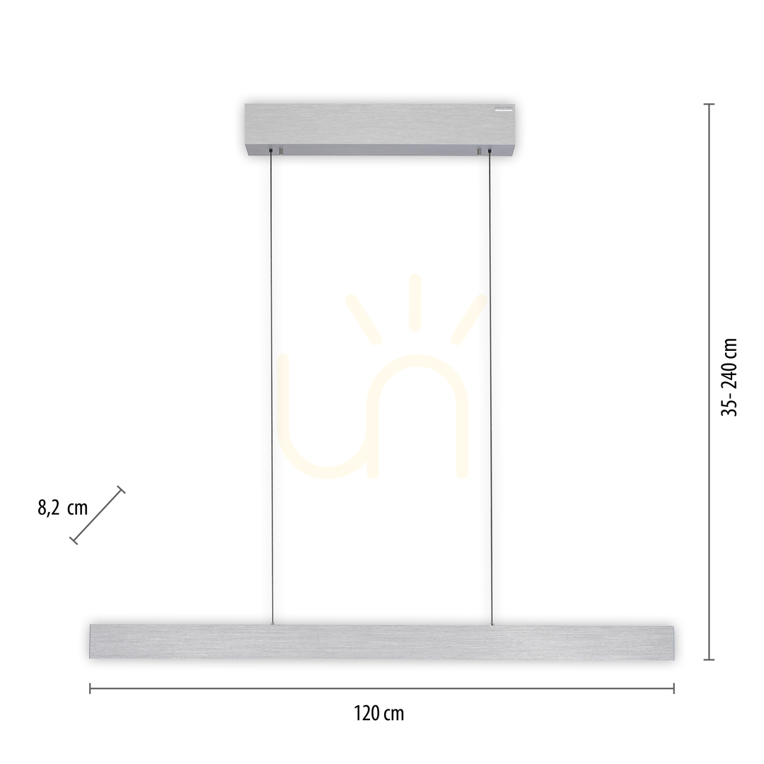 Display PURE E-MOTION 2570-95 Silver 2xLED Pendant Light PURE E-MOTION 2570-95 Silver 2xLED Pendant Light