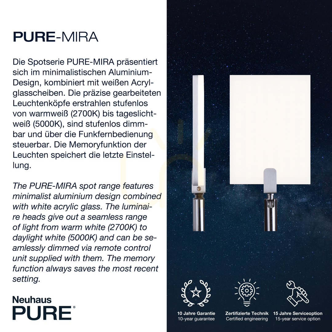 Preview PURE-MIRA 356-95 Floor Lamp, Silver, 1xLED PURE-MIRA 356-95 Floor Lamp, Silver, 1xLED
