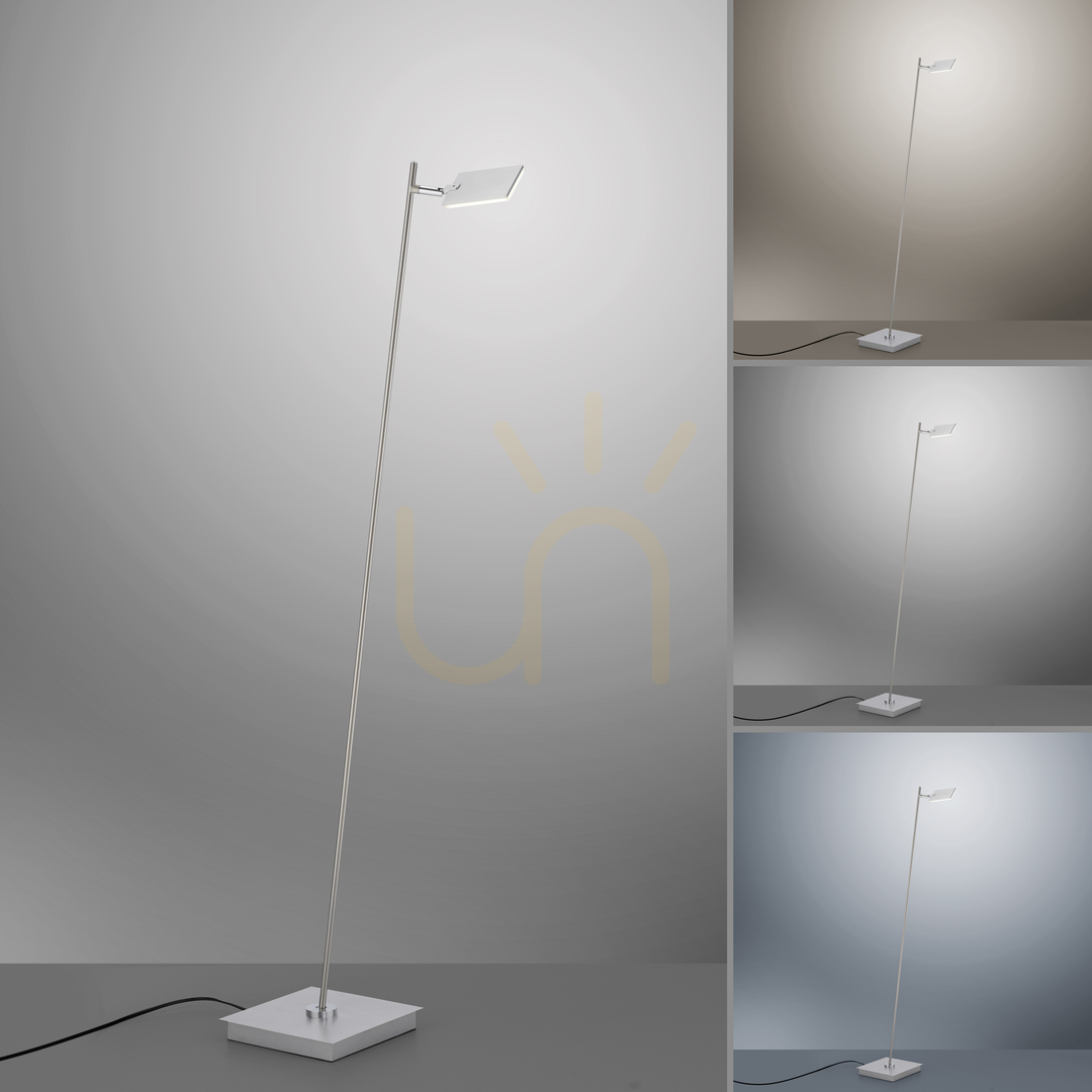 Show PURE-MIRA 356-95 Floor Lamp, Silver, 1xLED PURE-MIRA 356-95 Floor Lamp, Silver, 1xLED