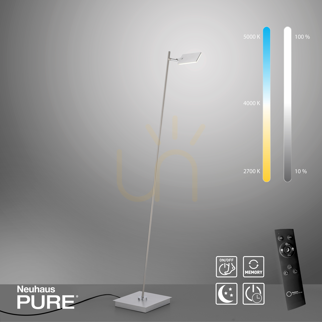 Preview PURE-MIRA 356-95 Floor Lamp, Silver, 1xLED PURE-MIRA 356-95 Floor Lamp, Silver, 1xLED