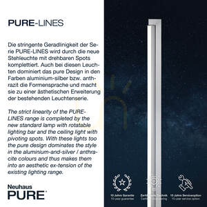 PURE-LINES 421-95 Floor Lamp, Silver, 1xLED 3 PURE-LINES 421-95 Floor Lamp, Silver, 1xLED small 3