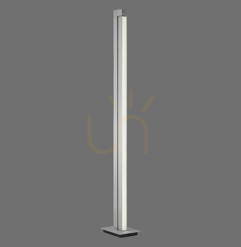 Check PURE-LINES 421-95 Floor Lamp, Silver, 1xLED