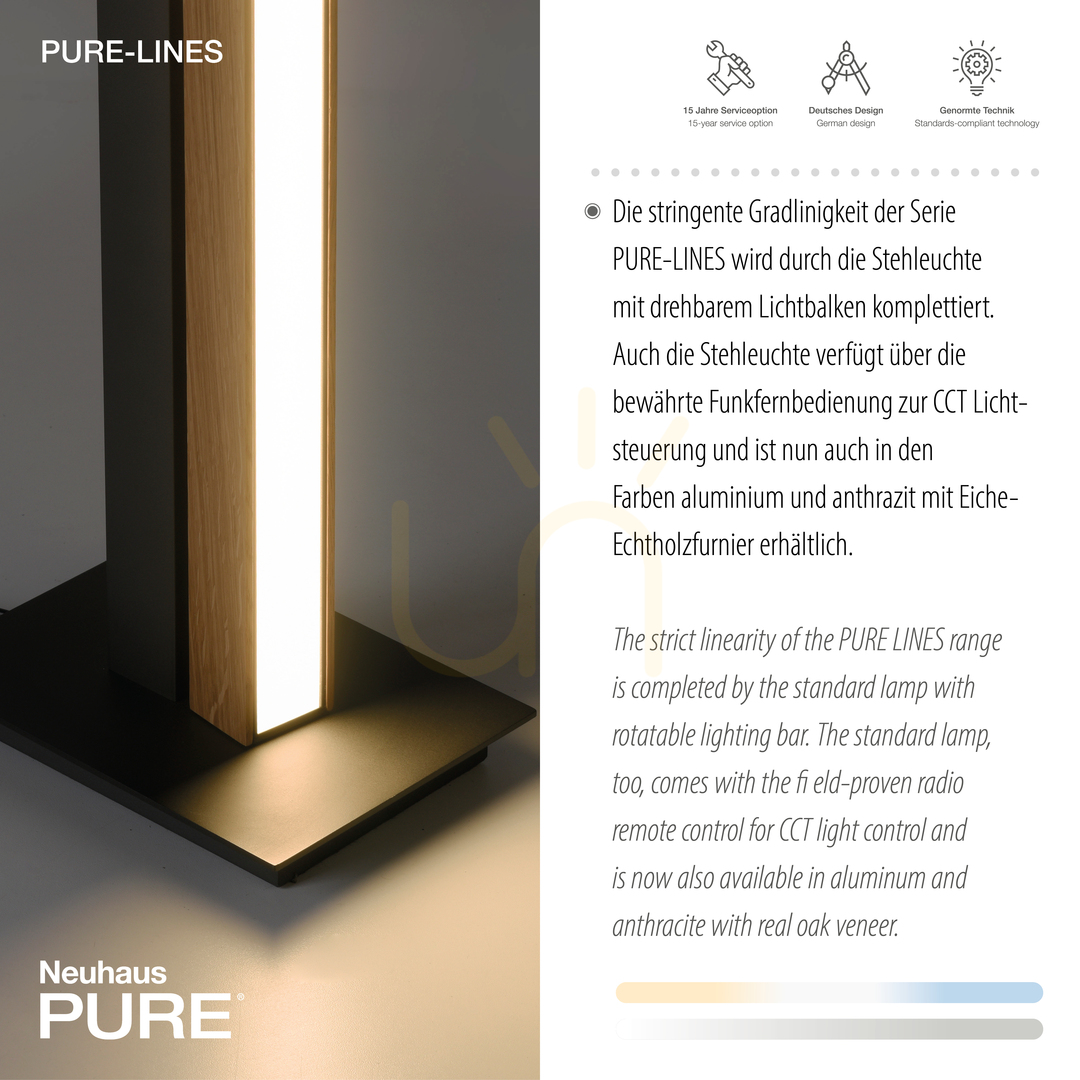 Display PURE-LINES 451-79 Floor Lamp, Wood, 1xLED PURE-LINES 451-79 Floor Lamp, Wood, 1xLED