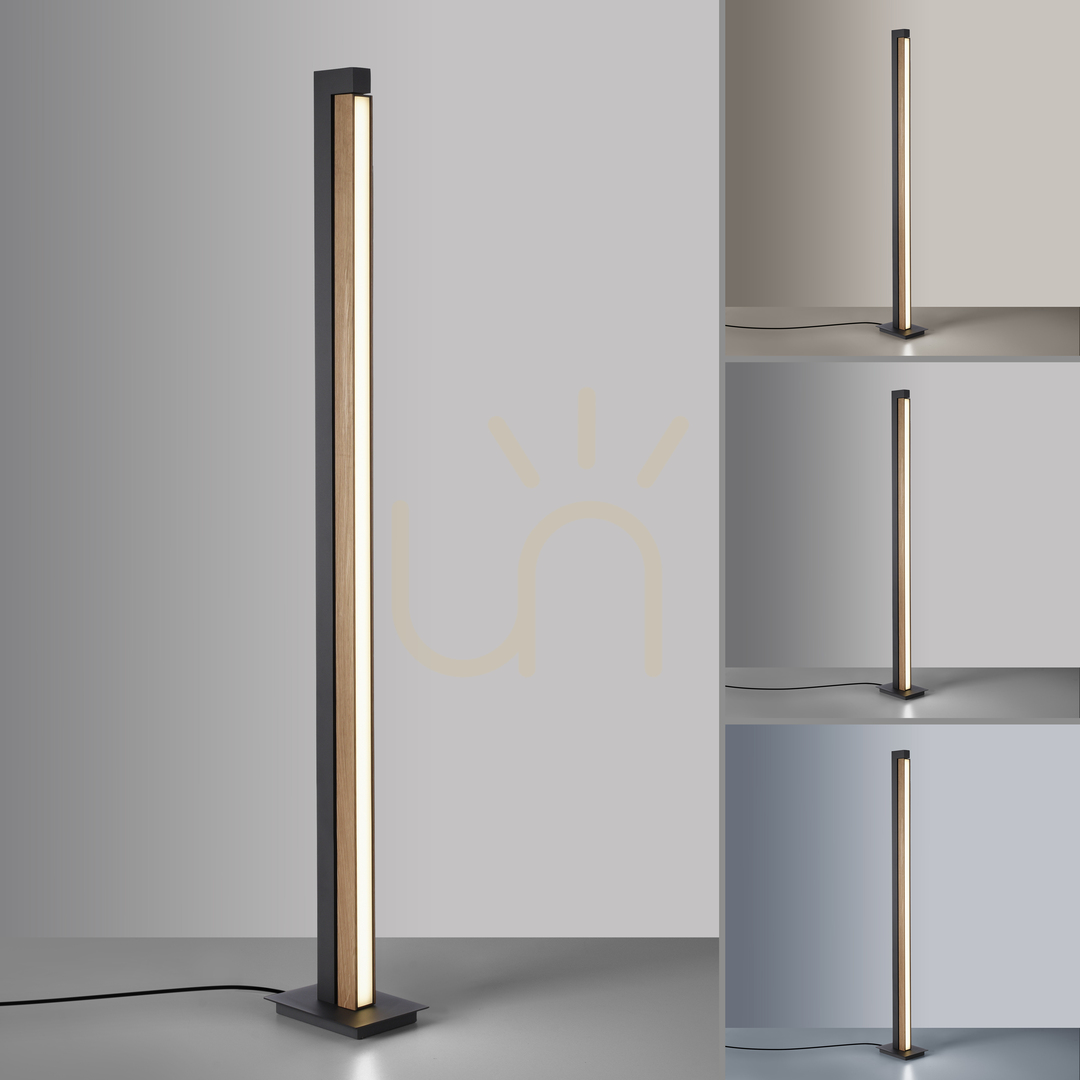 Check PURE-LINES 451-79 Floor Lamp, Wood, 1xLED PURE-LINES 451-79 Floor Lamp, Wood, 1xLED