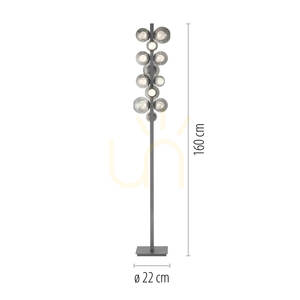 Floor Lamp 557-15 Gray 12xLED small 8