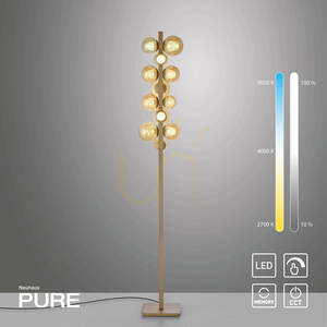 POPUP 557-97 Floor Lamp, Brown, 12 LEDs small 12