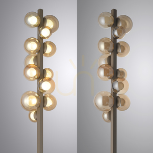 POPUP 557-97 Floor Lamp, Brown, 12 LEDs small 13