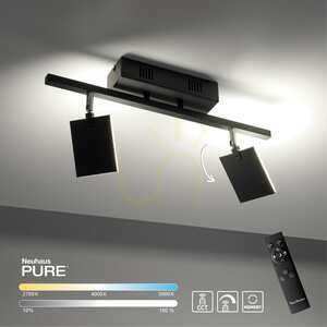 PURE-MIRA 6354-18 Black 2xLED Ceiling Light small 9