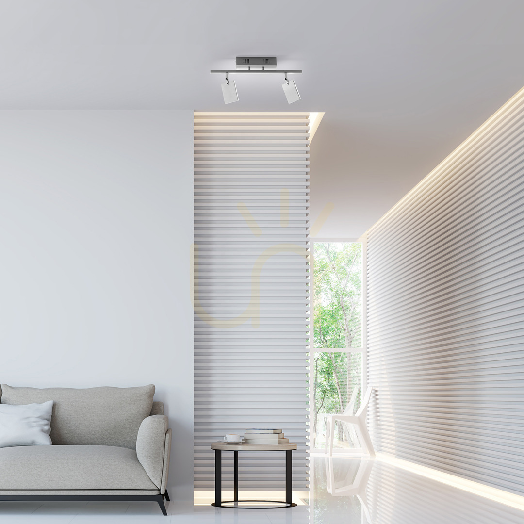 Preview PURE-MIRA 6354-95 Silver Ceiling Light, 2xLED PURE-MIRA 6354-95 Silver Ceiling Light, 2xLED
