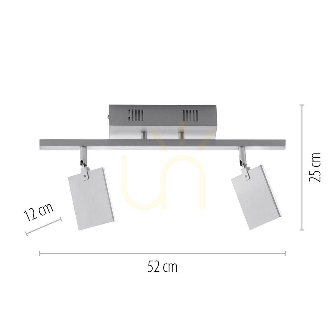 Preview PURE-MIRA 6354-95 Silver Ceiling Light, 2xLED PURE-MIRA 6354-95 Silver Ceiling Light, 2xLED