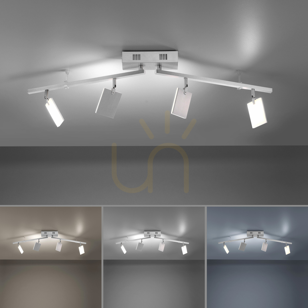 Show PURE-MIRA 6356-95 Silver 4xLED Ceiling Light PURE-MIRA 6356-95 Silver 4xLED Ceiling Light