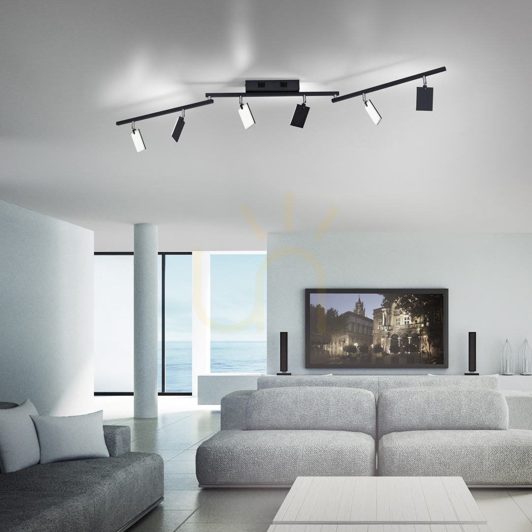 Preview PURE-MIRA 6358-18 Black 6xLED Ceiling Light PURE-MIRA 6358-18 Black 6xLED Ceiling Light