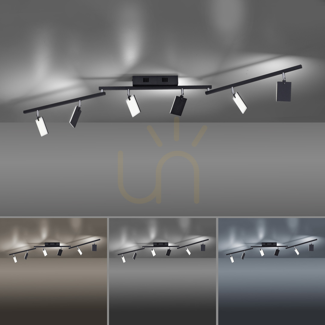 Show PURE-MIRA 6358-18 Black 6xLED Ceiling Light PURE-MIRA 6358-18 Black 6xLED Ceiling Light