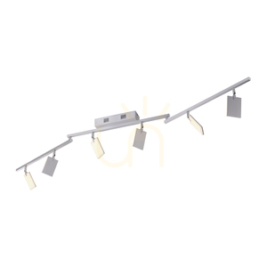 PURE-MIRA 6358-95 Silver 6xLED Ceiling Light small 6