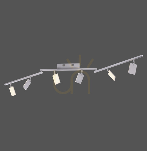 Check PURE-MIRA 6358-95 Silver 6xLED Ceiling Light