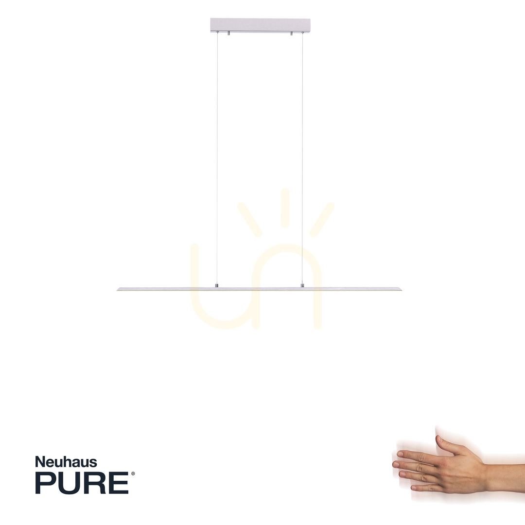View PURE-LITE 8375-55 Silver 1xLED Pendant Light PURE-LITE 8375-55 Silver 1xLED Pendant Light