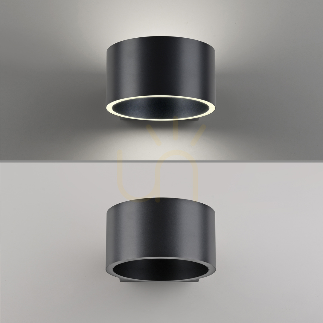Show PURE CLIPSE 8561-15 Wall Sconce, Gray, 2xLED PURE CLIPSE 8561-15 Wall Sconce, Gray, 2xLED