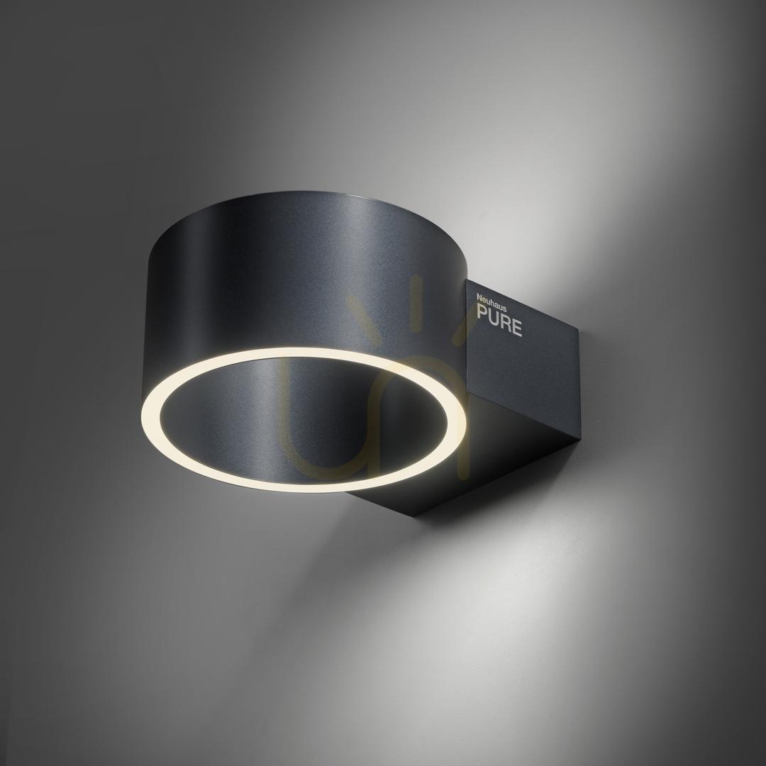 Check PURE CLIPSE 8561-15 Wall Sconce, Gray, 2xLED PURE CLIPSE 8561-15 Wall Sconce, Gray, 2xLED