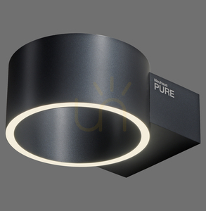 PURE CLIPSE 8561-15 Wall Sconce, Gray, 2xLED 0 PURE CLIPSE 8561-15 Wall Sconce, Gray, 2xLED small 0