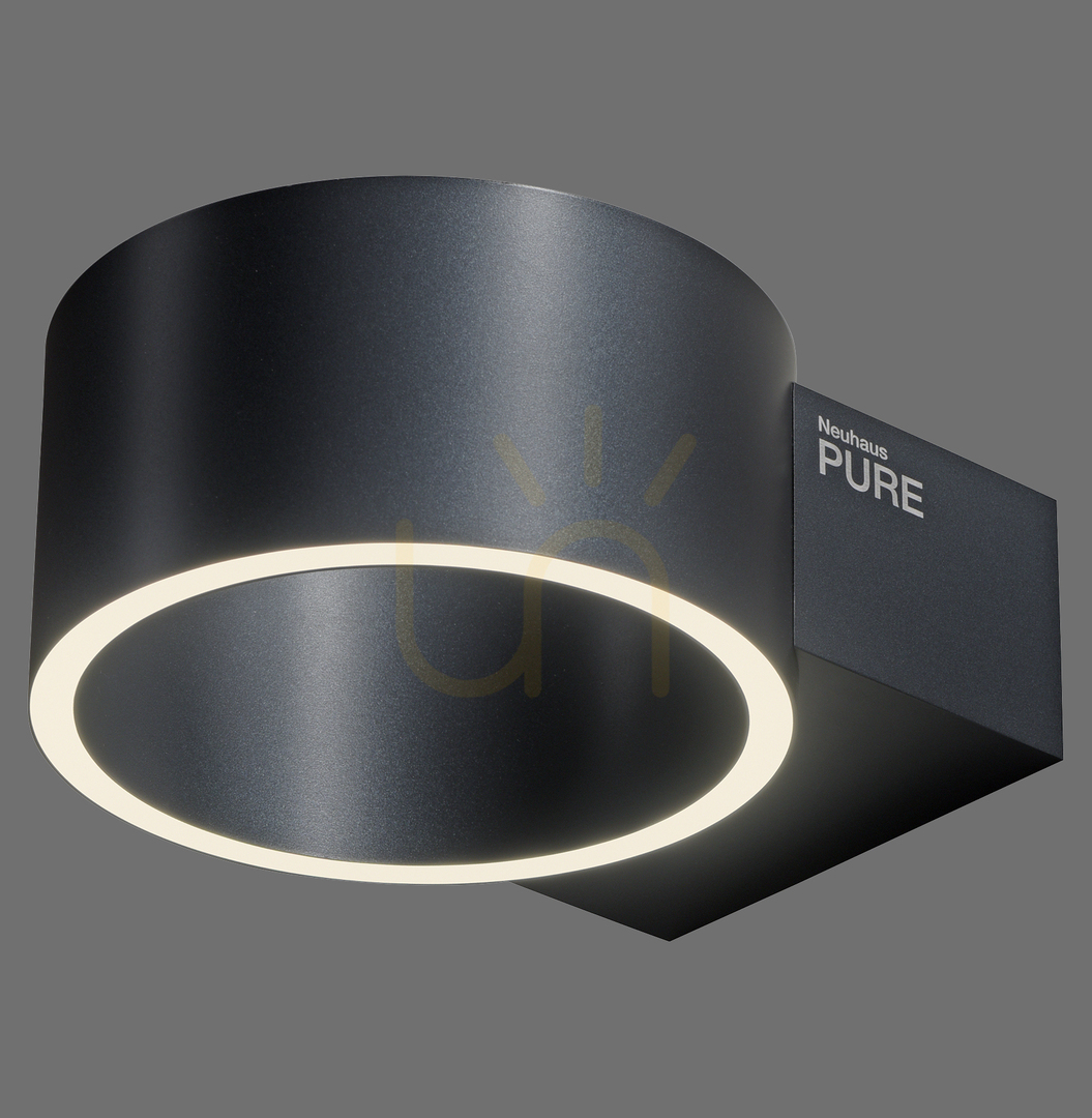 Check PURE CLIPSE 8561-15 Wall Sconce, Gray, 2xLED PURE CLIPSE 8561-15 Wall Sconce, Gray, 2xLED