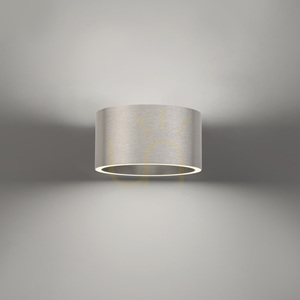 PURE CLIPSE 8561-95 Silver 2xLED Wall Sconce small 18
