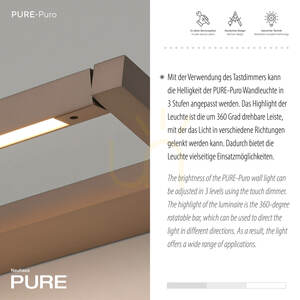 PURO 9113-97 Brown Wall Sconce, 1xLED 3 PURO 9113-97 Brown Wall Sconce, 1xLED small 3