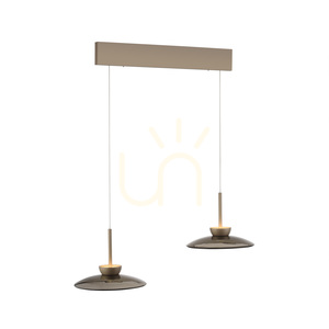 PURE MOON 2194-97 Brown 4xLED Pendant Light small 8
