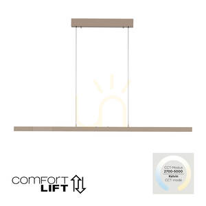 ADRIANA COMFORT LIFT 2598-97 Brass 1xLED Pendant Light small 1