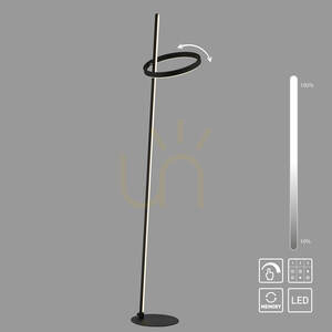 RITUS 15397-18 Floor Lamp, Black, 2xLED small 11