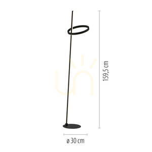 RITUS 15397-18 Floor Lamp, Black, 2xLED small 8