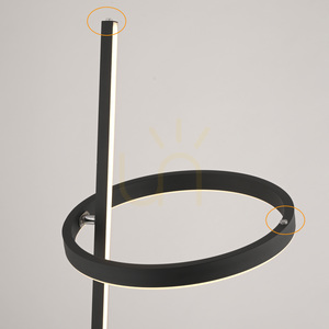 RITUS 15397-18 Floor Lamp, Black, 2xLED small 9