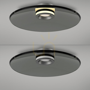 PURE MOON 6095-15 Ceiling Light, Gray, 2xLED small 7