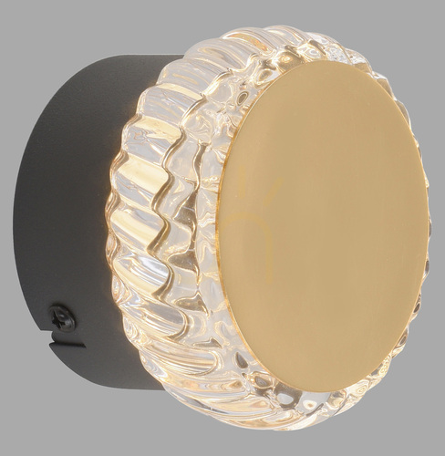 Check IGO 18700-68 Wall Sconce, Black, 1xLED