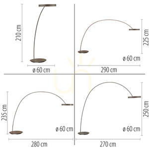 PURE CLIPSE-BOW 562-34 Floor Lamp, Brown, 2xLED 6 PURE CLIPSE-BOW 562-34 Floor Lamp, Brown, 2xLED small 6