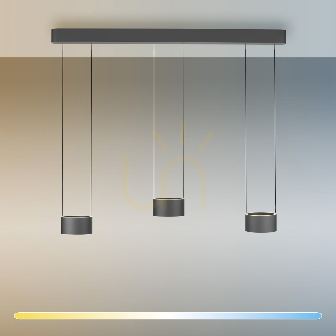 Preview PURE CLIPSE 2473-15 Gray 6xLED Pendant Light PURE CLIPSE 2473-15 Gray 6xLED Pendant Light