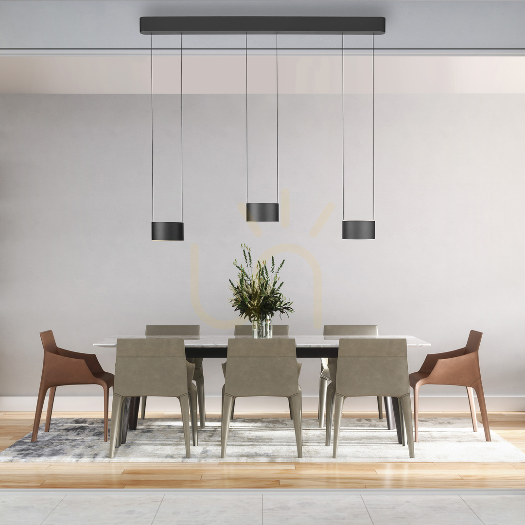 Show PURE CLIPSE 2473-15 Gray 6xLED Pendant Light PURE CLIPSE 2473-15 Gray 6xLED Pendant Light